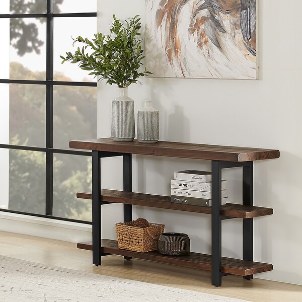 Pomona Media Console, Rustic Natural